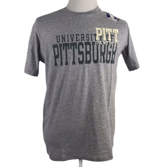 Knights Apparel University Of Pittsburgh PITT Panthers T-Shirt Gray Size Large - Picture 1 of 5